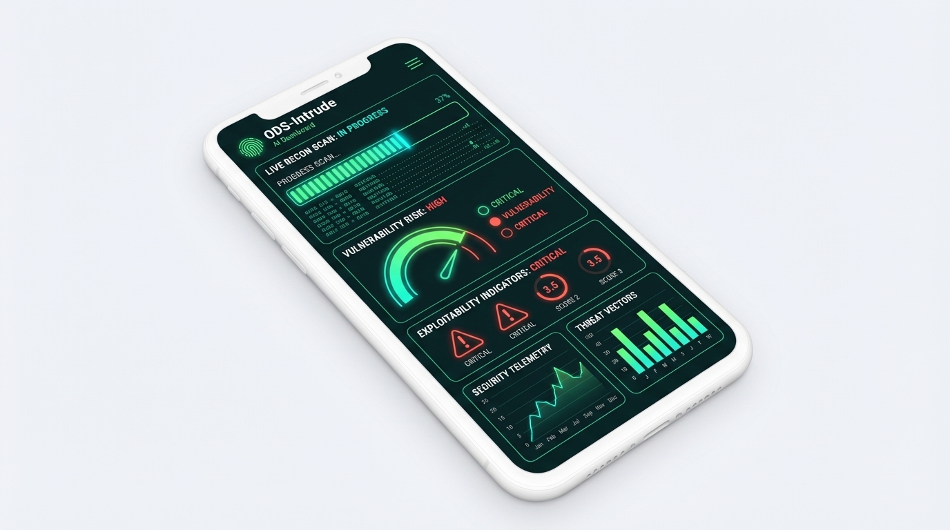 ODS-Intrude mobile dashboard product visual